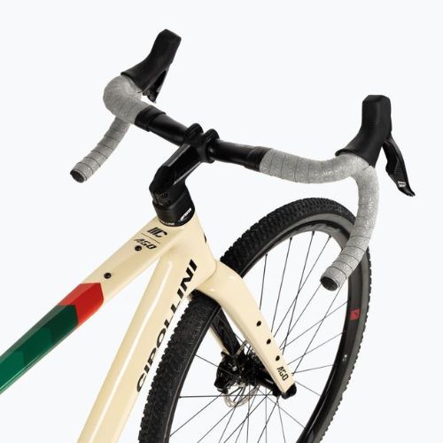 Rower gravelowy Cipollini Ago DB 23 Rival XPLR-Rapid RED-AWING sand/green/red shiny