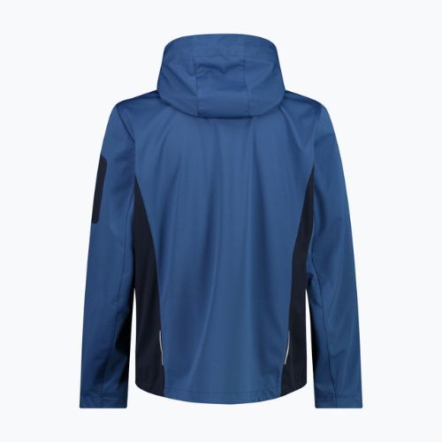 Kurtka softshell męska CMP 39A5027 Zip Hood dusty blue/b.blue