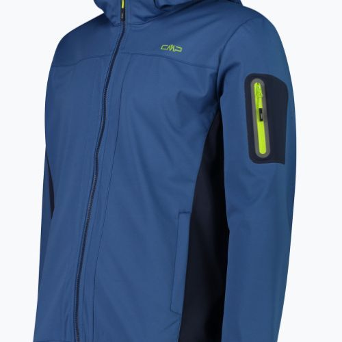 Kurtka softshell męska CMP 39A5027 Zip Hood dusty blue/b.blue