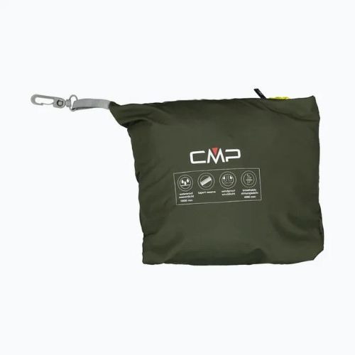 Kurtka przeciwdeszczowa męska CMP Snaps zielona 39X7367/E319