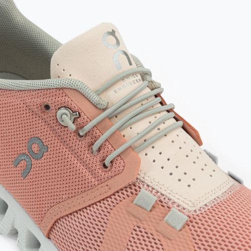 Buty damskie On Cloud 5 rose/shell
