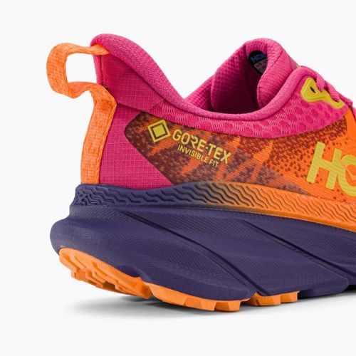 Buty do biegania damskie HOKA Challenger 7 GTX vibrant orange/pink yarrow