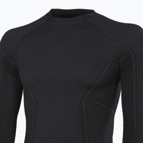 Longsleeve termoaktywny męski Brubeck LS12820 Active Wool czarny