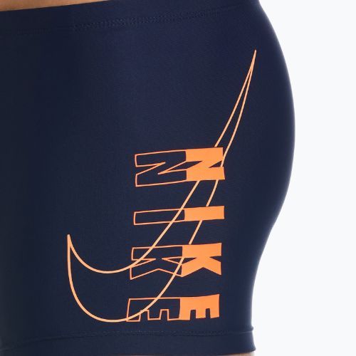 Bokserki kąpielowe męskie Nike Reflect Logo Square Leg midnight navy