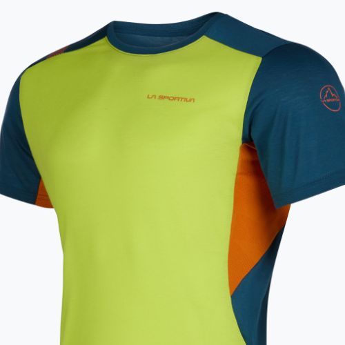 Koszulka wspinaczkowa męska La Sportiva Grip lime punch/storm blue