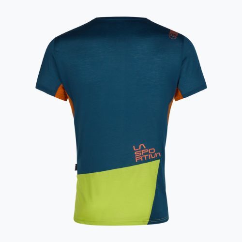 Koszulka wspinaczkowa męska La Sportiva Grip lime punch/storm blue