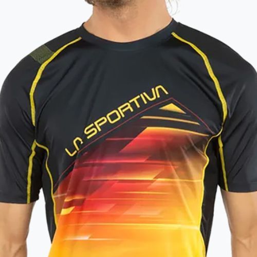 Koszulka do biegania męska La Sportiva Wave black/yellow