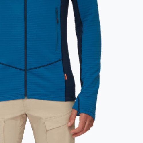 Bluza trekkingowa męska Mammut Taiss Light ML Hooded deep ice/marine