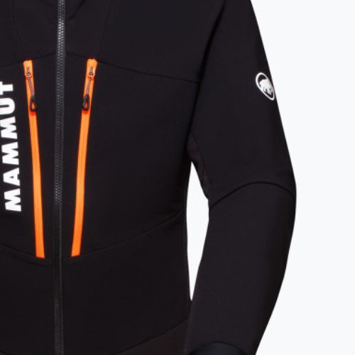 Kurtka softshell męska Mammut Aenergy SO Hybrid Hooded black/vibrant orange