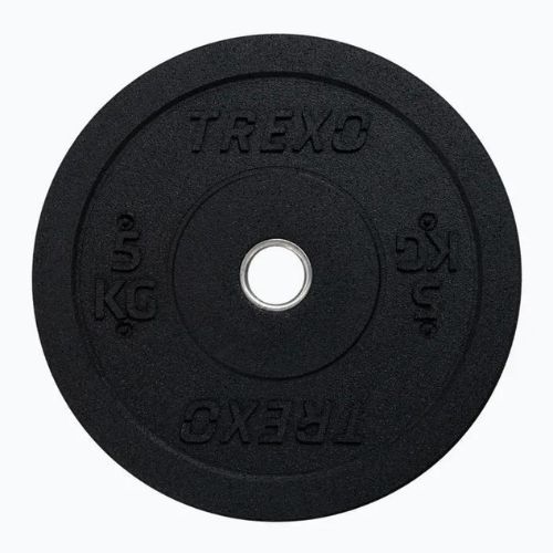 Obciążenie bumperowe olimpijskie TREXO TRX-BMP005 5 kg czarne
