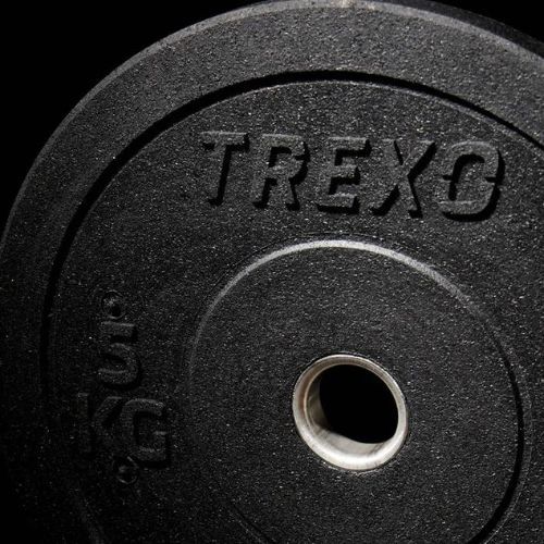 Obciążenie bumperowe olimpijskie TREXO TRX-BMP005 5 kg czarne