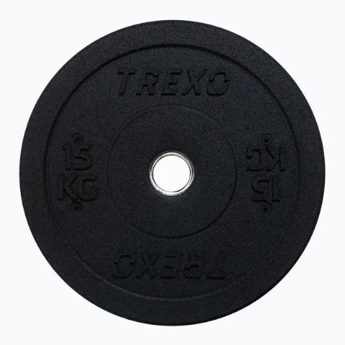Obciążenie bumperowe olimpijskie TREXO TRX-BMP015 15 kg czarne