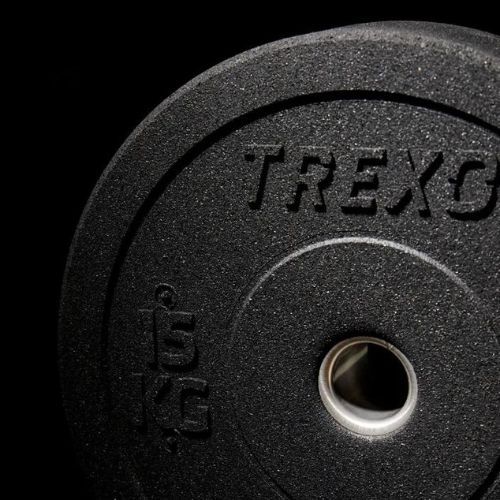 Obciążenie bumperowe olimpijskie TREXO TRX-BMP015 15 kg czarne