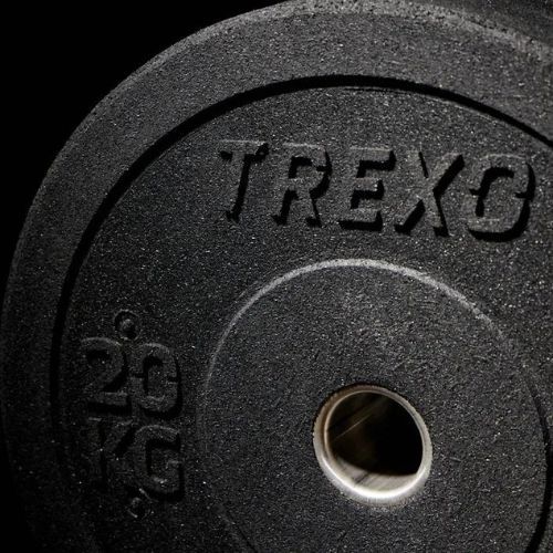 Obciążenie bumperowe olimpijskie TREXO TRX-BMP020 20 kg czarne