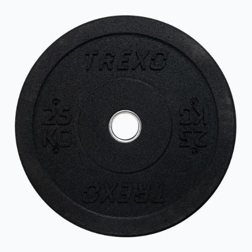 Obciążenie bumperowe olimpijskie TREXO TRX-BMP025 25 kg czarne