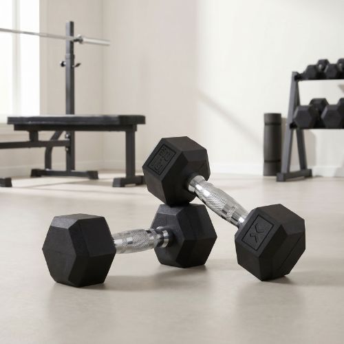 Hantel ogumowany XTREXO Hex 2.5 kg