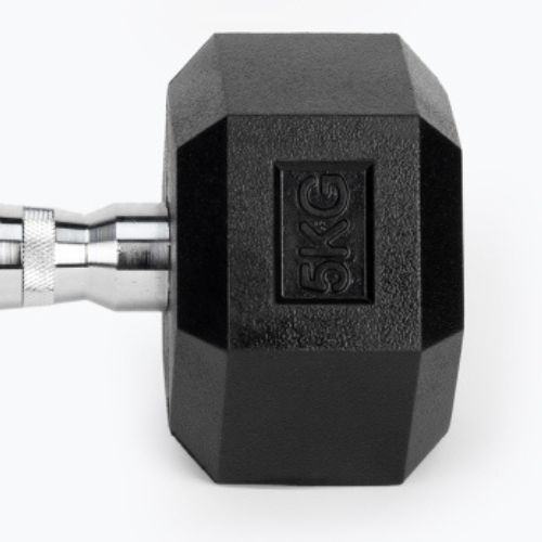 Hantel ogumowany XTREXO Hex 5 kg