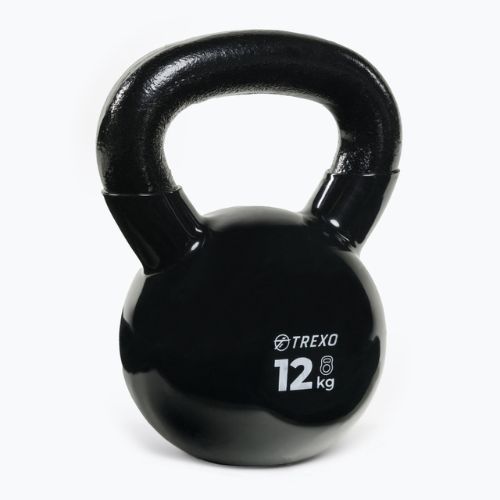 Kettlebell Żeliwny gumowany TREXO VKB12 12 kg