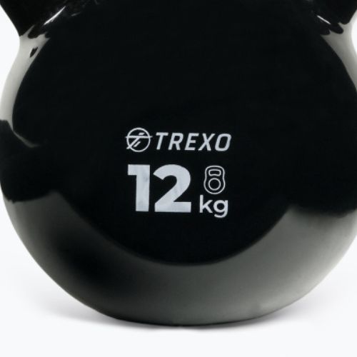 Kettlebell Żeliwny gumowany TREXO VKB12 12 kg
