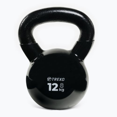 Kettlebell Żeliwny gumowany TREXO VKB12 12 kg