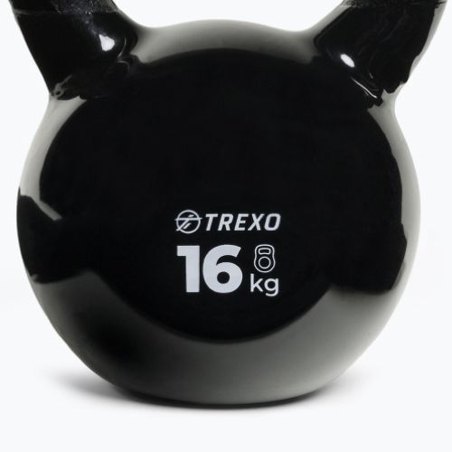 Kettlebell Żeliwny gumowany TREXO VKB16 16 kg