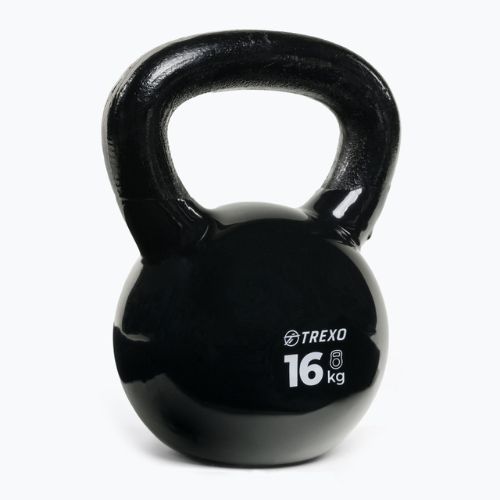Kettlebell Żeliwny gumowany TREXO VKB16 16 kg