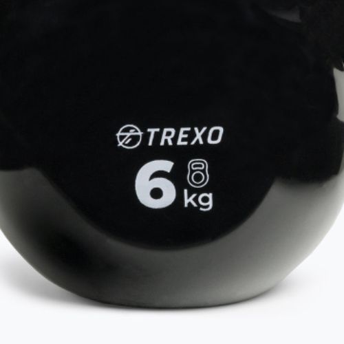 Kettlebell Żeliwny gumowany TREXO VKB06 6 kg