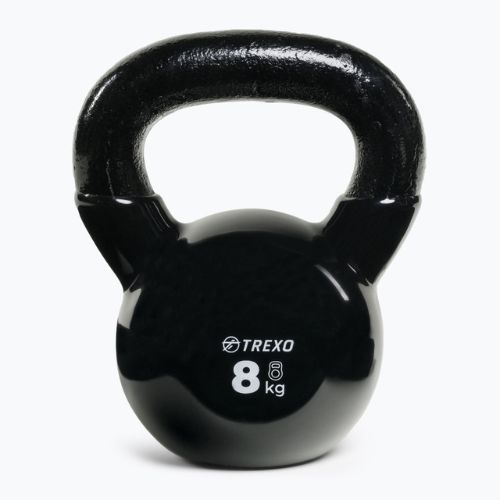 Kettlebell Żeliwny gumowany TREXO VKB08 8 kg