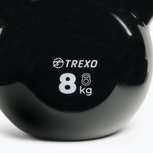Kettlebell Żeliwny gumowany TREXO VKB08 8 kg