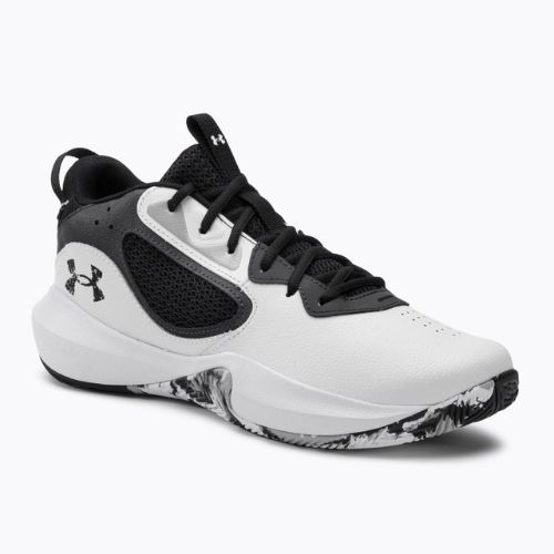 Buty do koszykówki męskie Under Armour Lockdown 6 white/jet gray/black