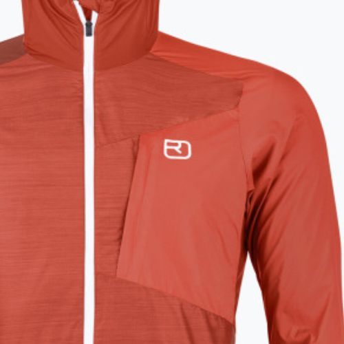 Kurtka przeciwwiatrowa męska ORTOVOX Windbreaker cengia rossa