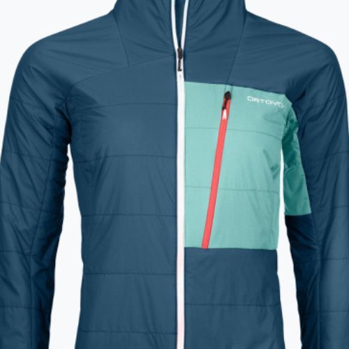 Kurtka hybrydowa damska ORTOVOX Swisswool Piz Duan petrol blue