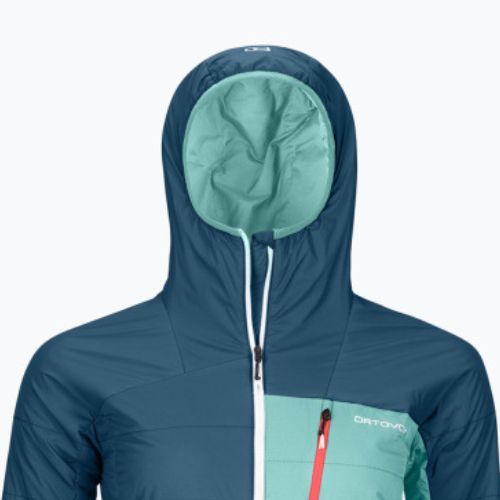 Kurtka hybrydowa damska ORTOVOX Swisswool Piz Duan petrol blue