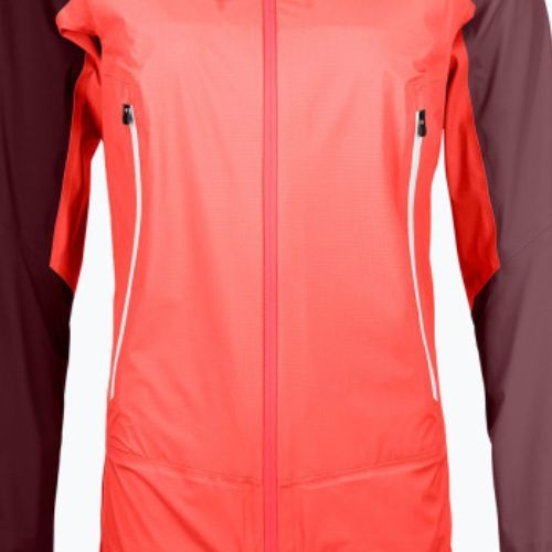 Kurtka przeciwdeszczowa damska ORTOVOX Westalpen 3L Light coral
