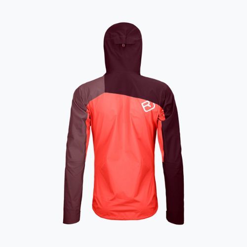 Kurtka przeciwdeszczowa damska ORTOVOX Westalpen 3L Light coral