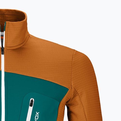 Bluza trekkingowa męska ORTOVOX Fleece Grid sly fox