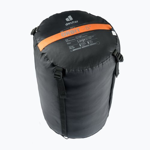 Śpiwór deuter Orbit -5° regular/right mandarine/ink