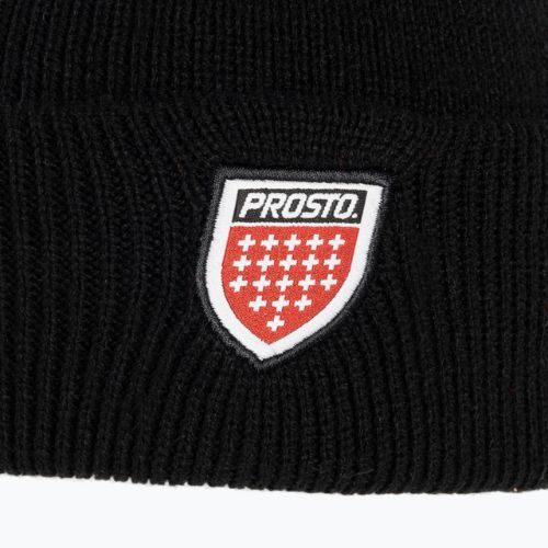 Czapka zimowa męska PROSTO Brand black