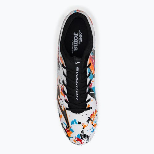 Buty piłkarskie męskie Joma Evolution AG white/black/orange
