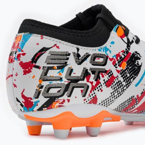 Buty piłkarskie męskie Joma Evolution FG white/black/orange