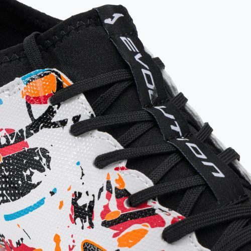 Buty piłkarskie męskie Joma Evolution FG white/black/orange