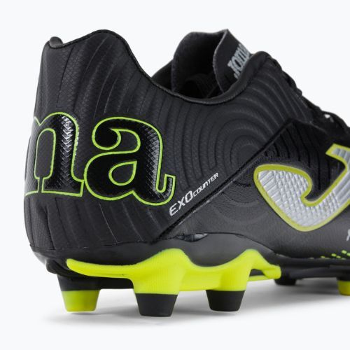 Buty piłkarskie męskie Joma Xpander FG black/lemon fluor