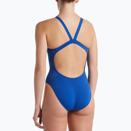 Strój pływacki jednoczęściowy damski Nike Hydrastrong Solid Fastback game royal