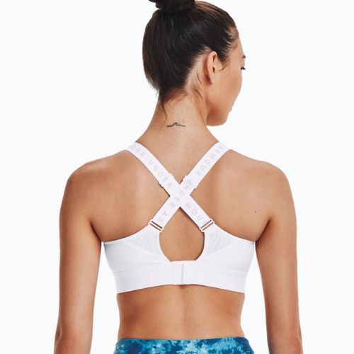 Biustonosz treningowy Under Armour Infinity High white/white/halo gray