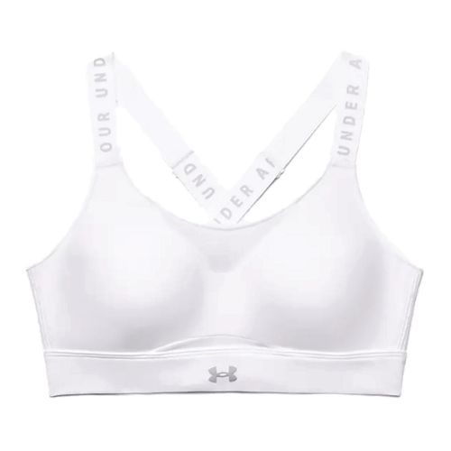 Biustonosz treningowy Under Armour Infinity High white/white/halo gray