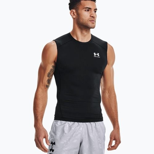 Koszulka treningowa męska Under Armour HG Armour Comp black/white