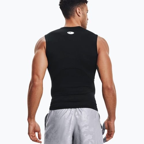 Koszulka treningowa męska Under Armour HG Armour Comp black/white