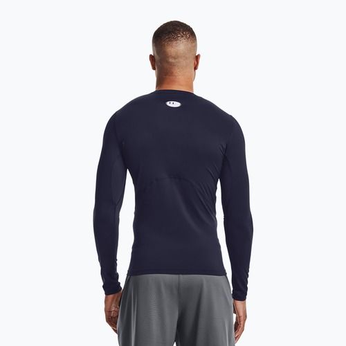 Longsleeve treningowy męski Under Armour HG Armour Comp midnight navy/white