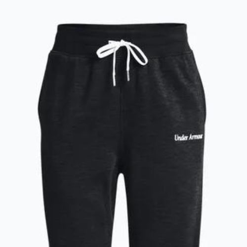Spodnie treningowe damskie Under Armour Essential Script black/jet gray/white
