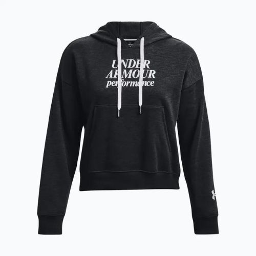 Bluza damska Under Armour Essential Script Hoodie black/jet gray/white